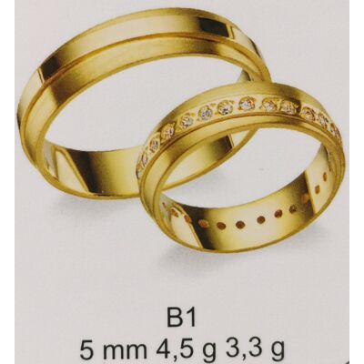 Sárga arany karikagyűrűk