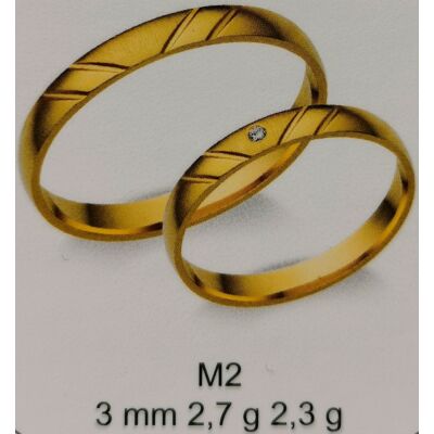 Sárga arany  karikagyűrűk
