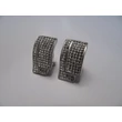 Ezüst swarovski köves fülbevaló