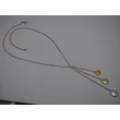 Ezüst gyöngyanker lánc swarovski kristályokkal