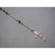 Ezüst rózsafüzér swarovski gyöngyökkel