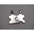 Ezüst széttörhető és gravírozható puzzle medál