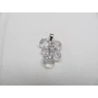 Ezüst swarovski kristály medál