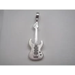 Ezüst elektromos gitár medál