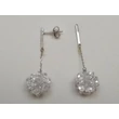 Ezüst swarovski köves fülbevaló