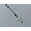 Ezüst ónix köves rózsafüzér