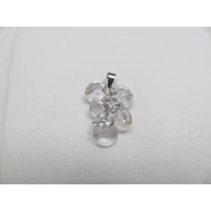 Ezüst swarovski kristály medál