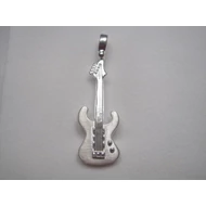 Ezüst elektromos gitár medál