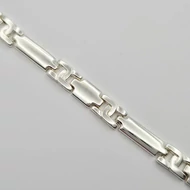 Ezüst férfi karkötő