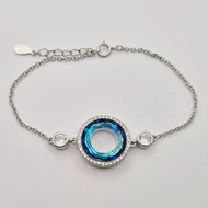 Ezüst karkötő cirkóniával