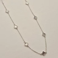 Ezüst gyöngyházas nyaklánc