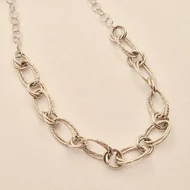 Ezüst vésett nyaklánc