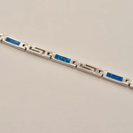 Ezüst opál köves karkötő