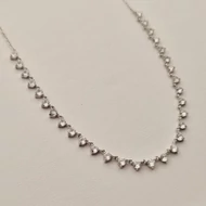 Ezüst cirkónia köves nyaklánc