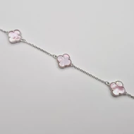 Ezüst divatos gyöngyházas  karkötő