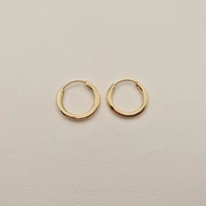 Sárga arany karika fülbevaló