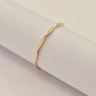 Sárga arany modern gyűrű