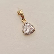 Sárga arany cirkónia köves medál