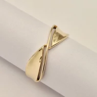 Sárga arany modern gyűrű