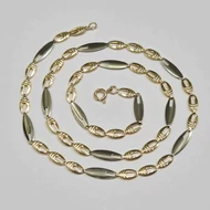 Sárga-fehér arany nyaklánc