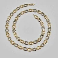 Sárga-fehér arany nyaklánc