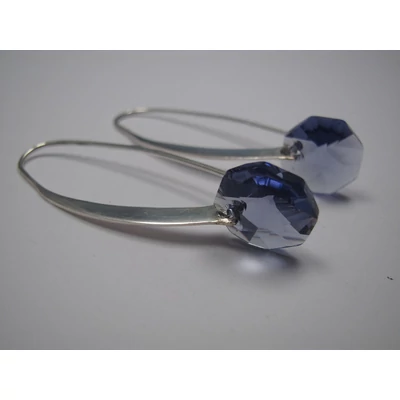 Ezüst swarovski fülbevaló
