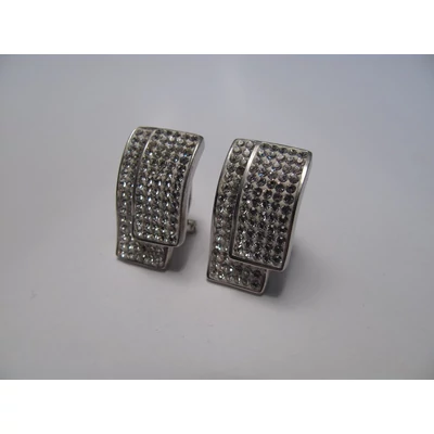 Ezüst swarovski köves fülbevaló