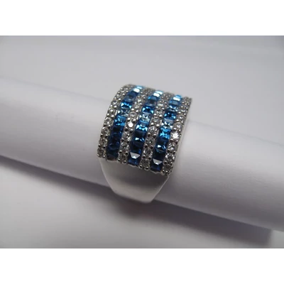 Ezüst swarovski köves gyűrű
