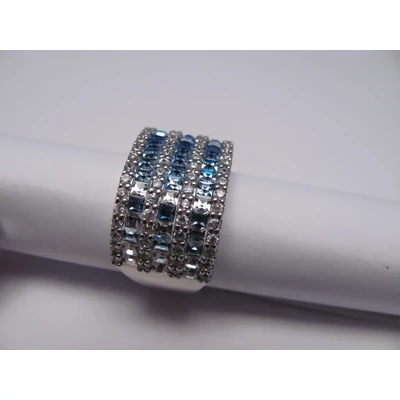 Ezüst swarovski köves gyűrű