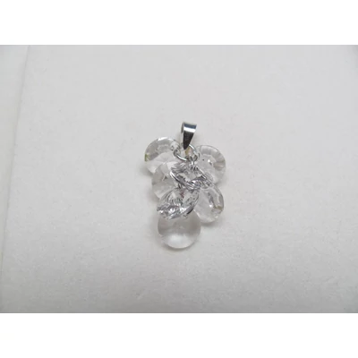 Ezüst swarovski kristály medál
