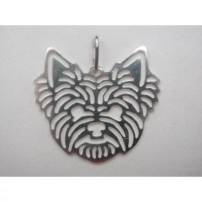 Ezüst yorkshire terrier medál