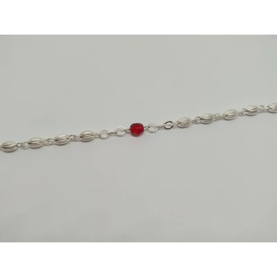 Ezüst rózsafüzér swarovski kristállyal