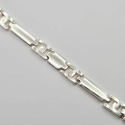 Ezüst férfi karkötő