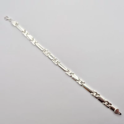 Ezüst férfi karkötő