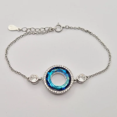 Ezüst karkötő cirkóniával