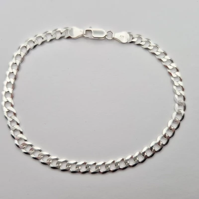 Ezüst férfi karkötő