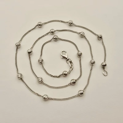 Ezüst vésett nyaklánc