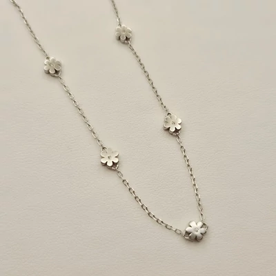 Ezüst cirkónia köves nyaklánc