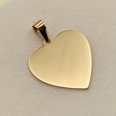 Sárga arany szív medál