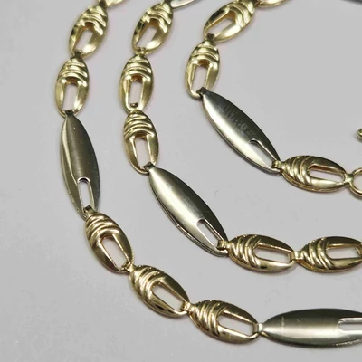 Sárga-fehér arany nyaklánc