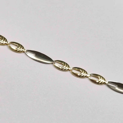 Sárga-fehér arany nyaklánc