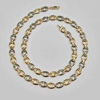 Sárga-fehér arany nyaklánc