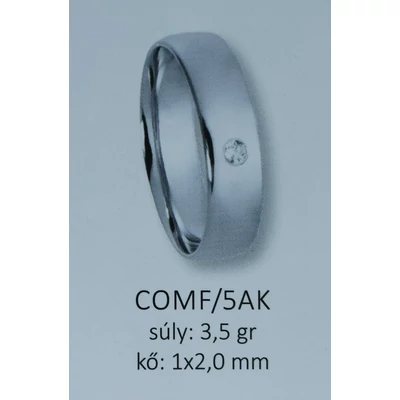 Fehér arany karikagyűrű